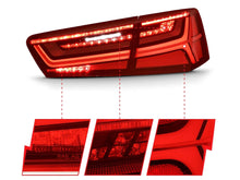 Sequential Signal LED Tail Lights Rear Lamp For Audi A6 S6 2012-2015 Red
