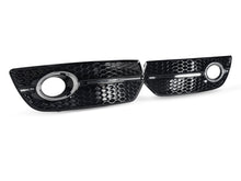 For 2009-2012 Audi Q5 W/O S-Line Pkg Fog Light Cover Grill Gloss Black SQ5 Style