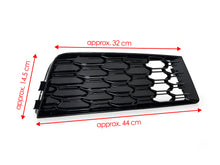 Honeycomb Front Bumper Fog Light Grille Cover for Audi A4 B9 NON-SLINE 2017 2018 2019
