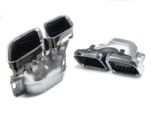 Black Diffuser w/ Chrome Exhaust Tips For Mercedes W205 Sedan C250 C300 C43 Sedan AMG