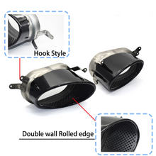 Black Exhaust Tips Muffler For AUDI A4 A5 A6 A7 Refit To RS3 RS4 RS6 RS7