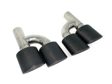 Matte Carbon Exhaust Tips for Mercedes W220 W221 W211 W212 W203 W204 W219 W218 SLK R171 SL R230