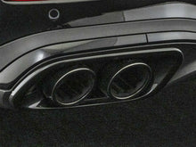 Gloss Black C43 Style Dual Round Exhaust Tips for Mercedes C43 AMG & C300 Sedan W206 2022-2025