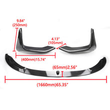 Carbon Look Front Bumper Lip Splitter For BMW F80 F82 F83 M3 M4 2015-2020