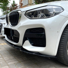Gloss Black Front Bumper Spoiler Lip Kit For BMW X3 G01 X4 G02 M Sport 2018-2021