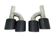 Matte Carbon Exhaust Tips for Mercedes W220 W221 W211 W212 W203 W204 W219 W218 SLK R171 SL R230