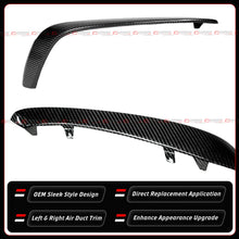 For 2015-2021 Benz W205 C63 AMG Carbon Fiber Front Bumper Air Duct Trim Replacement