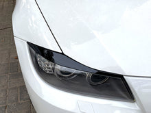 Eyebrow Cover Trim Headlight Eyelids Glossy Black Fits For BMW 3 Series E90 E91 2005-2012 bm204
