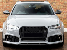 Gloss Black Front Mesh Grille RS Style for AUDI A7 C7.5 S7 2016-2018 fg47