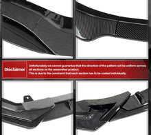 Fits 2020-2025 Cadillac CT4 Carbon Fiber Print PP Front Bumper Lip Splitter Chin