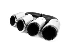 Black/Chrome Exhaust Tips Pipes For Porsche 958.1 Cayenne 92A V8 2011-2014