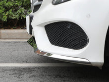 3pcs For Mercedes-Benz W205 AMG 2015-2018 Front Bumper Lip Lower Molding Trim Chrome