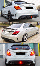 R Style Carbon Fiber Rear Trunk Spoiler Wing for Mercedes W205 C-Class Sedan C300 C450 C43 C63 AMG 2015-2021