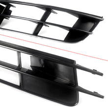 Pair Black Front Fog Light Grill Cover For Audi Q7 Non-Sline 2007-2009