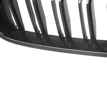 Gloss Black Dual Slat Kidney Bumper Grille Grill For BMW 5 series G30 G31 2017-2020 Pre-LCI