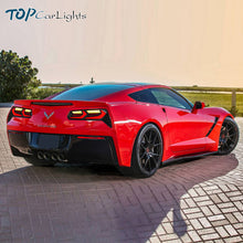 Red LED Tail Lights For Chevrolet Corvette C7 2014-2019 w/Animation