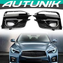 Front Bumper Fog Light Cover For Infiniti Q50 Sport Bumper 2014-2017