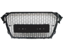 Honeycomb Sport Mesh RS4 Style Front Grille Black For 2013-2016 Audi A4 S4 B8.5