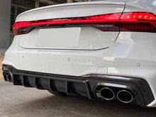 Carbon Fiber Look Rear Diffuser for Audi A7 C8 Sline S7 2019-2024 di154