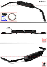 For 2013-2016 Scion FR-S & 2013-2021 Subaru BRZ K Style Gloss Black Rear Bumper Diffuser