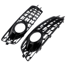 Gloss Black Front Fog Light Grille Fog Lamp Grill For Audi A3 8P S Line 2009-2012