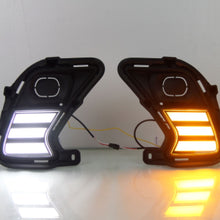 LED DRL Fog Light Kit For Toyota Grand Highlander 2024-2025 – White DRL + Amber Turn Signal