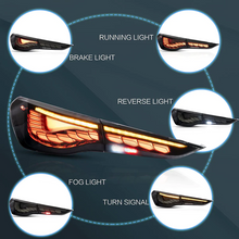 Smoked / Red LED Tail lights Rear Lamps Assembly For BMW 4Series G22 G23 G26 M4 G82 G83 2021-2024
