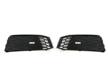 Pair For 2017 2018 2019 Audi A4 B9 S-line S4 Fog Light Grille Honeycomb Mesh Grill Cover