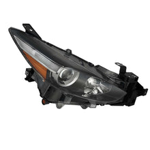 For 2017-2018 Mazda 3 Passenger+Driver Clear Headlights Headlamps Black Halogen