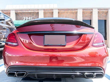 Carbon Look Trunk Spoiler For Mercedes W205 C205 Coupe C200 C300 C43 C63 2015-2023