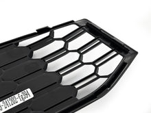 For 2017-2019 Audi A4 B9 S-line S4 Black Front Bumper Fog Light Grille Cover w/ ACC Caps