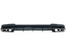 Black Diffuser & Chrome Tips for Mercedes W212 E200 E250 E300 E350 E400 E500 E550 E63 AMG Sedan 2014-2016
