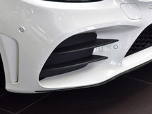 3PCS Gloss Black Front Bumper Lip Trim for Mercedes C-Class W205 AMG Bumper 2019-2021