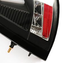 LED Tail Lights w/ Red Tube Black For Ford Mustang Sequential Signal 1999-2004