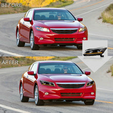 Demon Eye Headlamps For 2008-2012 Honda Accord Sedan Headlights Left+Right