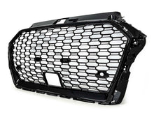 RS3 Style Badgeless Front Grille Gloss Black for 2017–2020 Audi A3 8V with ACC Cutout