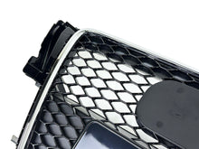 Honeycomb Front Bumper Grille for Audi A5 B8 S5 8T 2008-2012 ( Chrome Frame+Black Honeycomb)