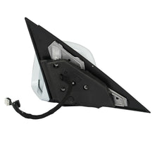 White Left Driver Side Heated Mirror for Mercedes W204 C250 C300 2011-2014 W/O Blind Spot