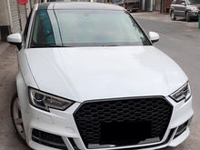 RS3 Style Front Grille for Audi A3/S3 8V 2017-2020 – Gloss Black Honeycomb