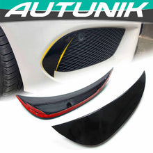 Front Bumper Canards Side Vent Gloss Black Fit For Mercedes C-Class W205 Sedan Coupe AMG Sport 2015-2018 pz11