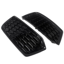 Left+Right Honeycomb Front Fog Light Grille Bezels For Audi Q5 Non-Sline 2018 2019 2020