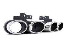 S6 Look Gloss Black Diffuser & Silver Exhaust Tips For Audi A6 C8 S-Line / S6 Sedan 2019-2024