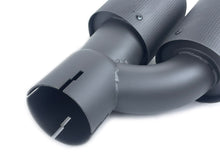 Matte Carbon M550i Dual Exhaust Tips for BMW G30 G31 5 Series 520i 530i 540i M-Sport 2017-2019-2023