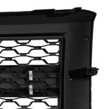 Gloss Black Front Bumper Hood Upper Grille w/Light For 2014-2015 Chevy Silverado 1500
