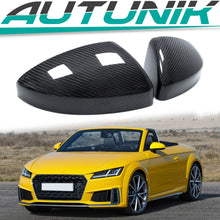 Real Carbon Fiber Mirror Caps For Audi TT TTS TTRS MK3 2016–2025 (No Lane Assist)