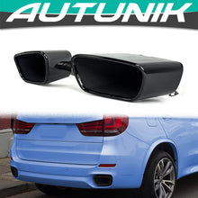 Gloss Black Exhaust Tips Tail Pipe fit for BMW X5 F15 35i M -Sport 2014-2018 et316