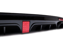 Gloss Black Rear Diffuser + Black Exhaust Tips For Mercedes W222 S500 S550 AMG 2014-2017
