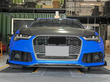 Left+Right Side Bumper Fog Light Lamps Frame Grille Cover For Audi RS6 2014-2018