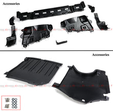 For 2022-2025 Mercedes W206 C300 C43 AMG Sedan Gloss Black Rear Bumper Diffuser C63 Style w/ Exhaust Tips