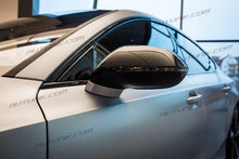 Gloss Black Side Mirror Covers Caps For AUDI A7 C7 S7 RS7 2012-2018 w/ lane assist mc130